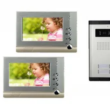 XinSiLu Новое поступление " видео-телефон двери внутренной связи Системы для 2-квартиры, ИК HD камера аудио домофон