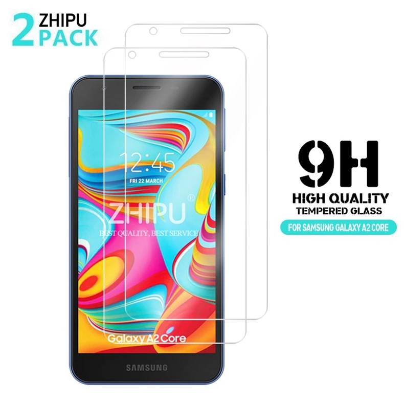 2 Pcs Tempered Glass For Samsung Galaxy A2 Core Glass Screen Protector 9H Tempered Glass For