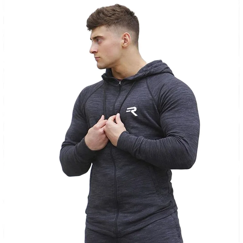 New Men style brand Hoodies Sweatshirts male gyms Fitness Bodybuilding