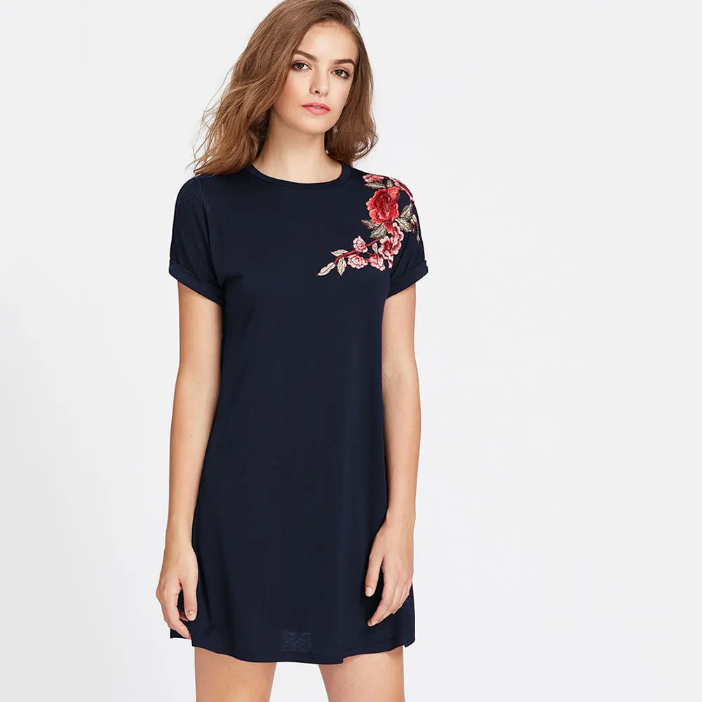 Для женщин летние шорты с длинными рукавами принтом и круглым вырезом