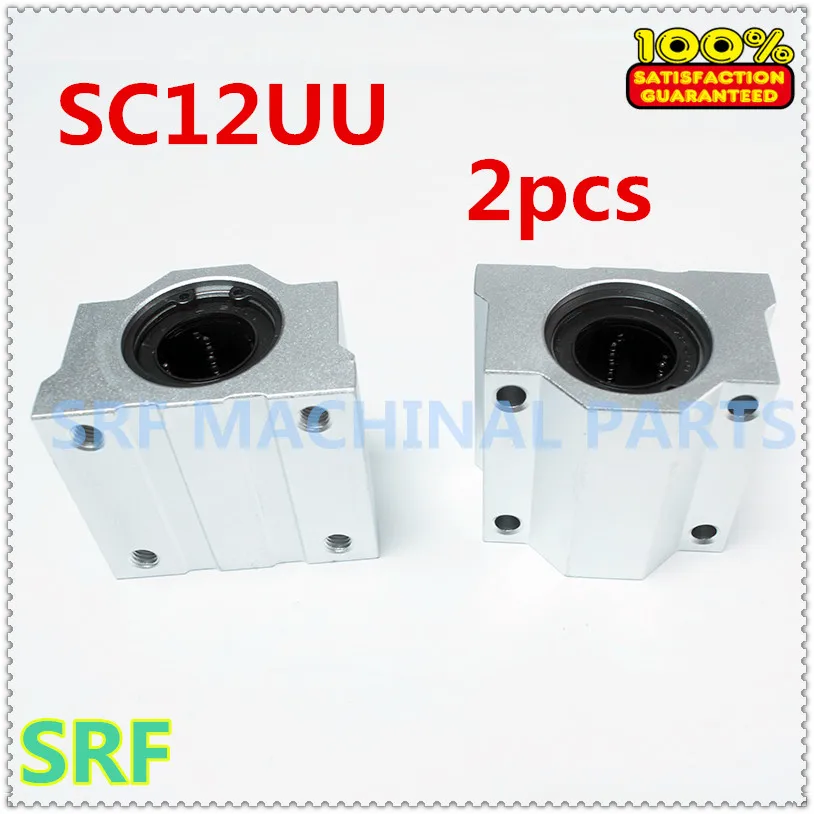 Free Shipping 2pcs Sc12uu Scs12uu Linear Bearing 12mm Linear Ball