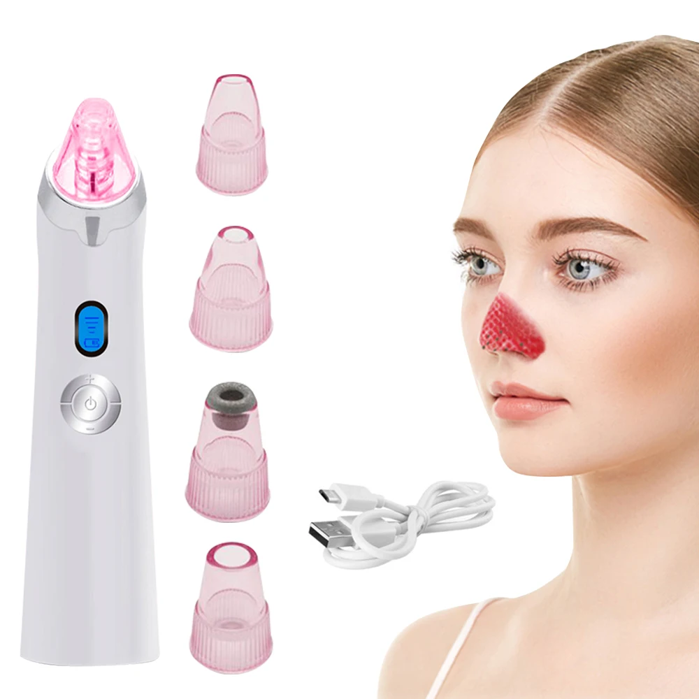 

Blackhead Remover Comedone Acne Pimple Belmish Extractor Pore Cleaner Skin Care Black Dots Remover Vacuum Suction Tool for Face