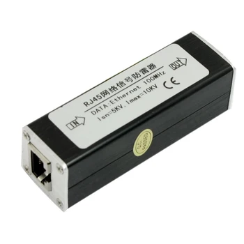 

GTFS Hot RJ45 Plug Ethernet Network Surge Protector Thunder Arrester 100MHz