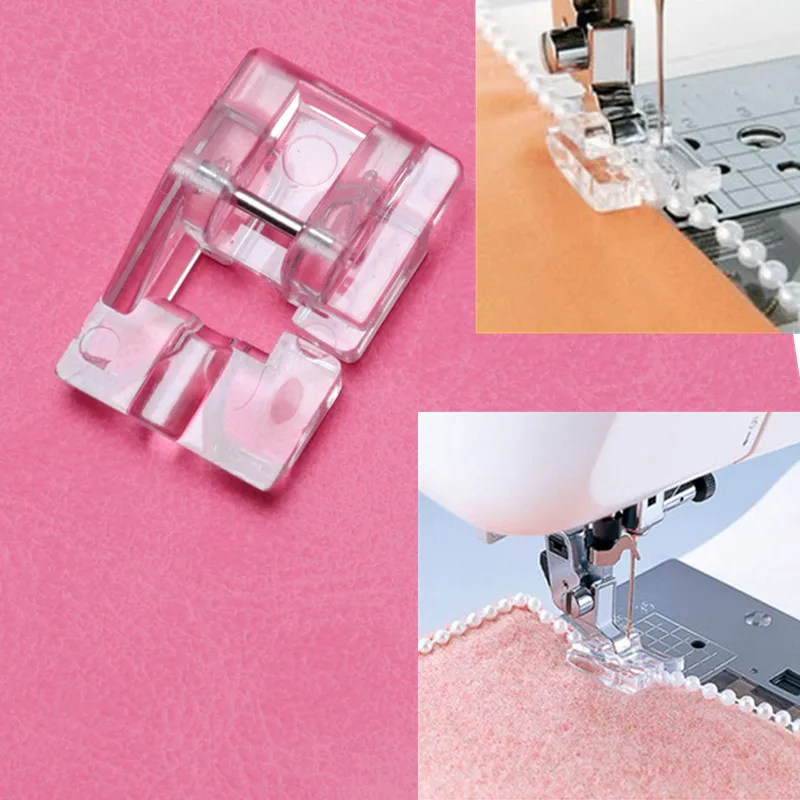 

9910 Sequins Sewing Presser Foot & Round Bead Presser Foot Used for All Domestic Sewing Machine AA7276-2