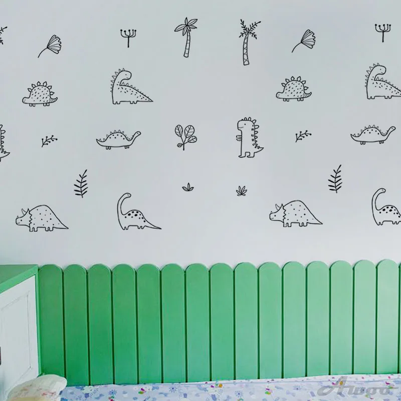 YQT069 креативные животные настенные Стикеры Обои мебель шкафы наклейка детское украшение детской комнаты домашний декор