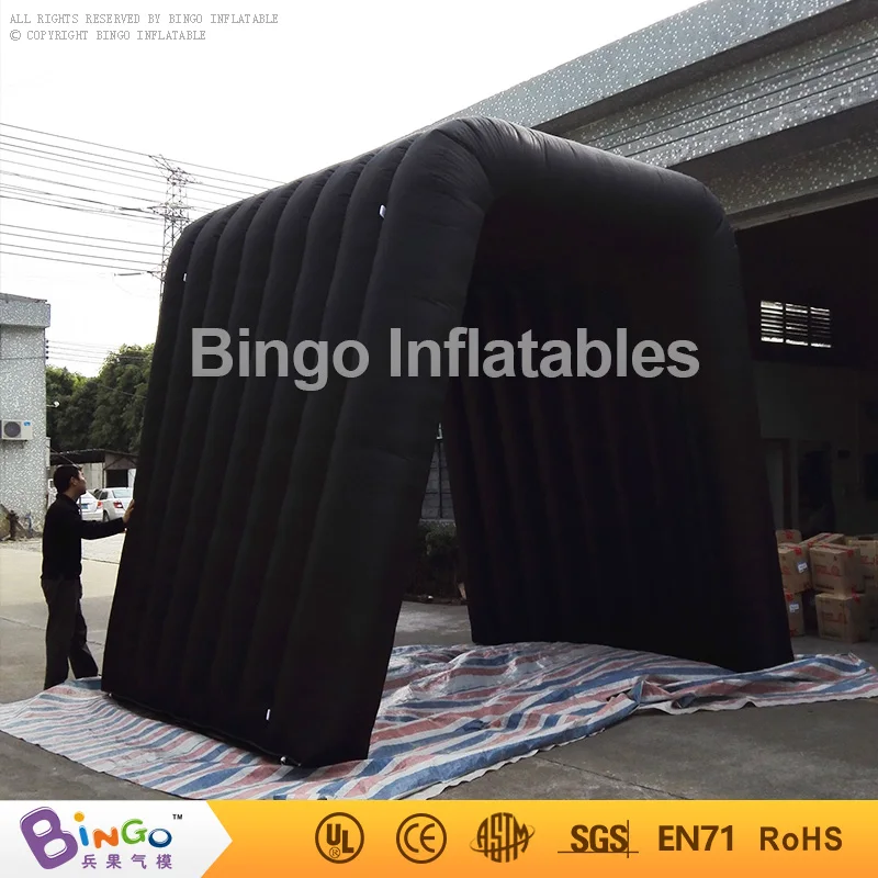 black inflatable tunnel 3.5*3.5*3.5M/inflatable black tunnel/event tunnel inflatable toy tents