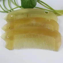 Аутентичный натуральный овечий рог гребень Рыба форма рог гребень рог comb12* 4,3 см