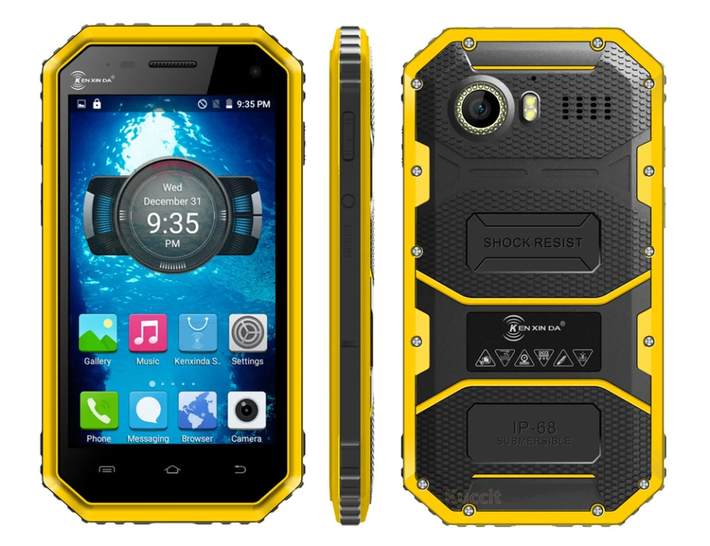 original Kenxinda W6 Rugged Android 5.1 Smartphone IP68 Waterproof
