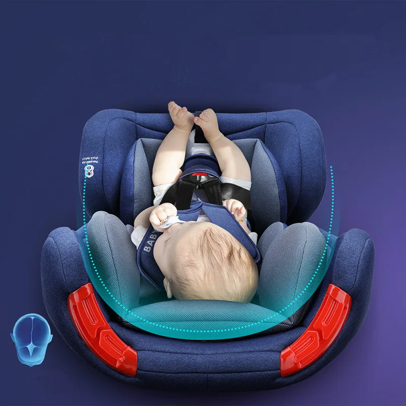 New Child Car Safety Seats With ISOFIX Connector Large Angle Adjust Comfort Interface Car Seats for 9-36KG  And 0-12 Y