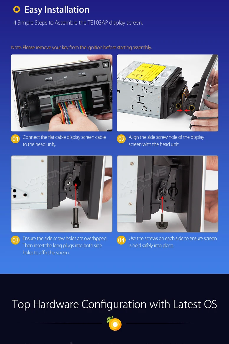 Top 10.1" Octa-Core Android 8.0 OS 2 Din Car DVD Multimedia Two Din Car Navigation GPS Double Din Car Radio with 4GB RAM 32GB ROM 3