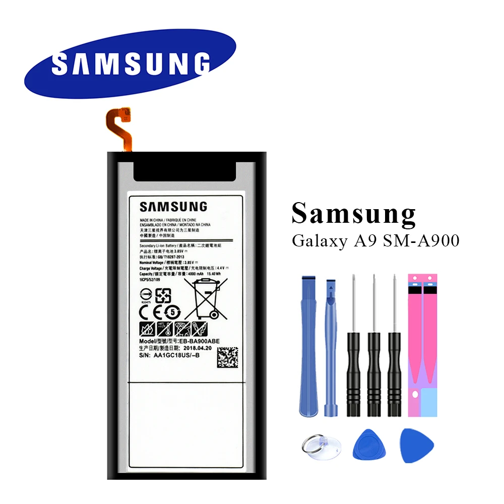 

Original Battery EB-BA900ABE For Samsung Galaxy A9 SM-A900 A9000 A9100 Top Quality Akku+8pcs Opening Tools