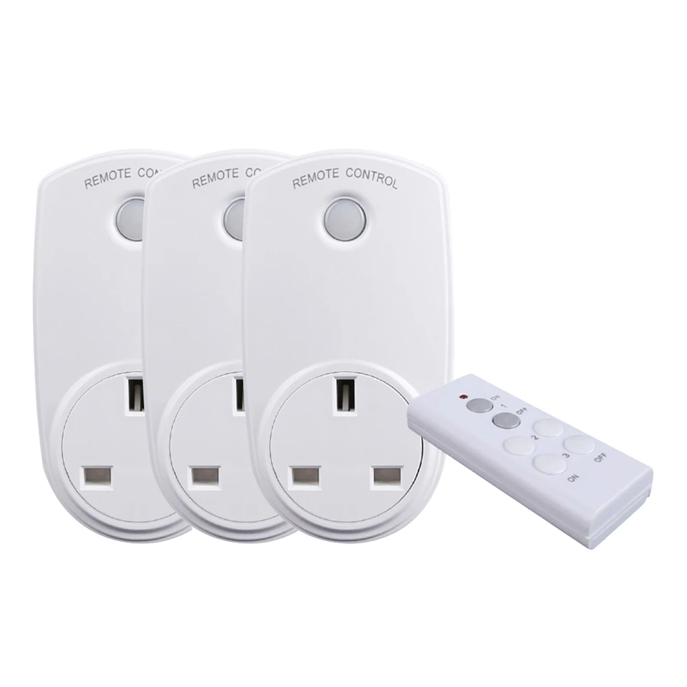 

1 To 3 Household Wireless Smart Plug Programmable Wall Socket Outlet Electrical Switch Sockets Energy Monitor Remote Control