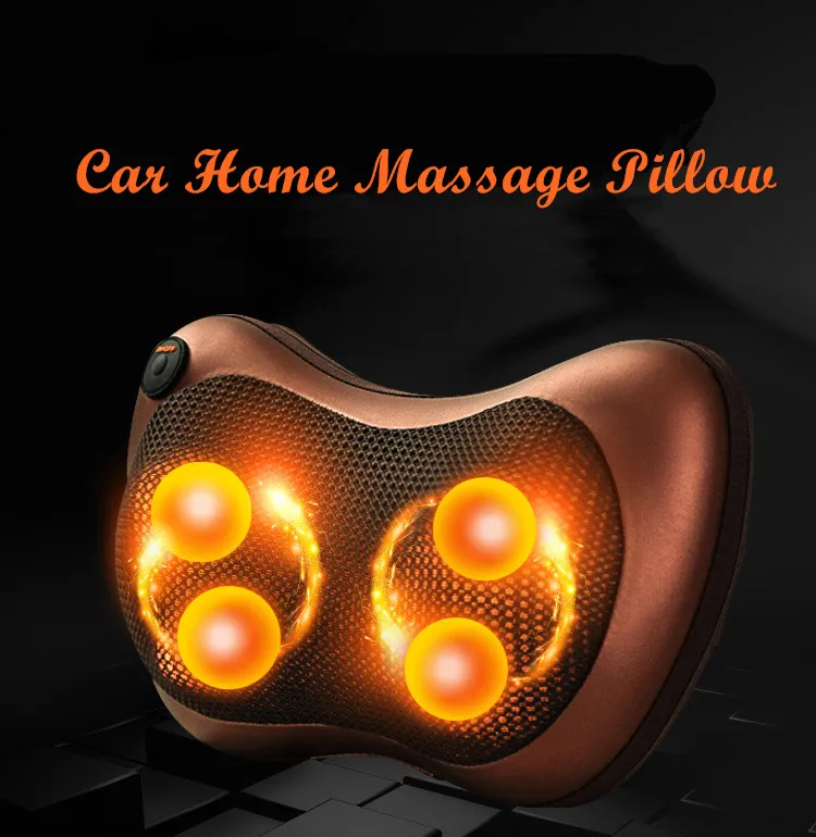 Home car dual use multifunction dish massager car massage pillow cervical lumbar leg massager