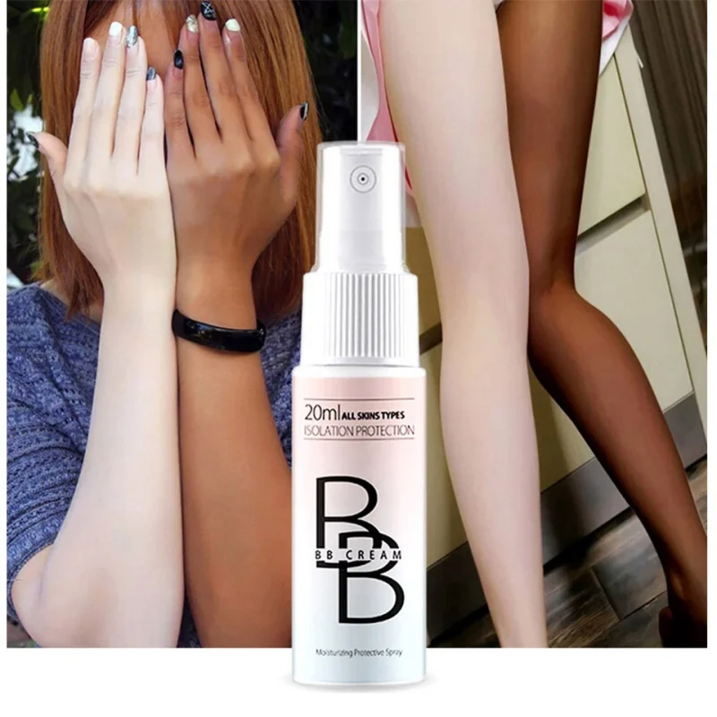2019 1PC Whitening BB Creams Spray Lazy Cosmetics Moisturizing Face Beauty Makeup Base Moisturizing Liquid Full Cover Concealer