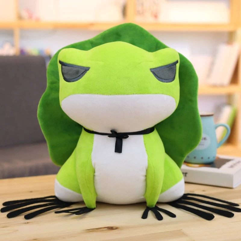 15 30 CM Cute Travel Frog Plush Toy Japanese Action Figure