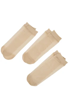 

3 Pairs Stretchy Skin Tones Elastic Lady Ankle Socks