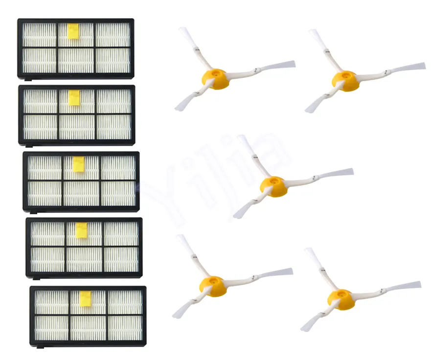 

New Set 10pcs/lot Hepa Filter For iRobot Roomba 800 900 Series 870 880 980 Vacuum Robots Parts