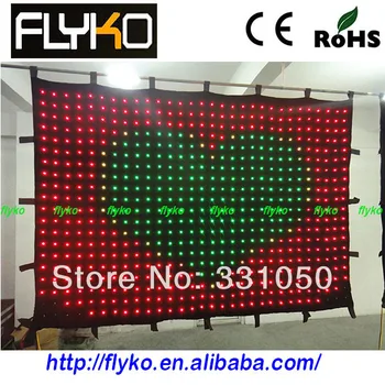 

clear curtain stage led video display curtain
