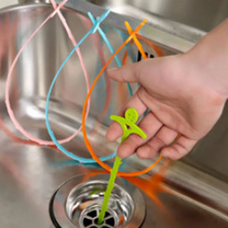 

1PC Hot Sale Smiling Face Sewer Dredging Tools Sink Drain Cleaners Kitchen Strainer Bathroom Plastic Hair Filter Toilet Wiper
