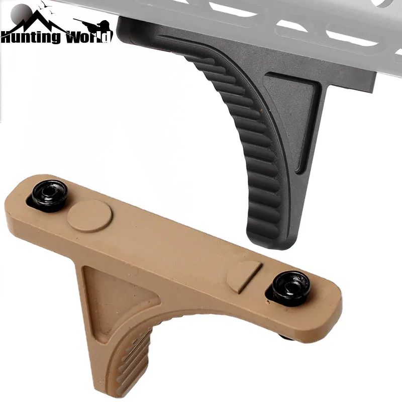 

Tactical Front angled Handle Grip Foregrip Hand Stop Hand guard for Keymod Handguard Hunting airsfot Caza Black/Tan