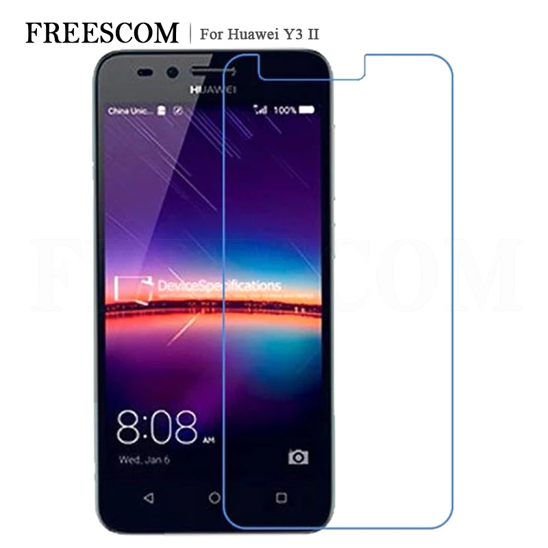 

2Pcs Tempered Glass For Huawei Y3 II Screen Protector Film Protective Glass For Huawei Y3 II Y3II Lua-L21 Lua-U22 Lua L21 U22