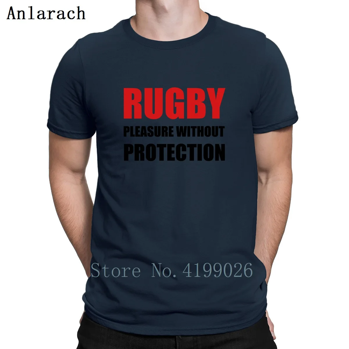 Rugbys تي شيرت الصيف نمط الجرافيك المحملة الأعلى جولة الرقبة تي شيرت طباعة نمط جديد إلكتروني Anlarach الملابس