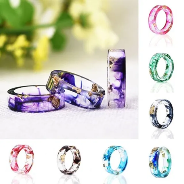 Fiori secchi Resina Anelli Per Le Donne Anello fiore Fresco Fai Da Te Fatti A Ma Fiori secchi Resina Anelli Per Le Donne Anello fiore Fresco Fai Da Te Fatti A Ma