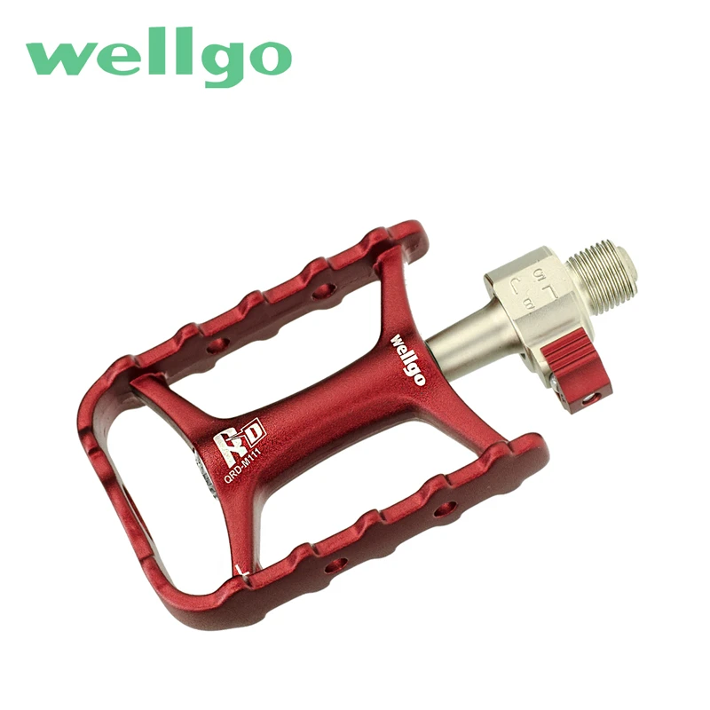 Red Wellgo QRD-M138 Road Mountain MTB Bike Bicycle 9//16/" Alloy Pedals