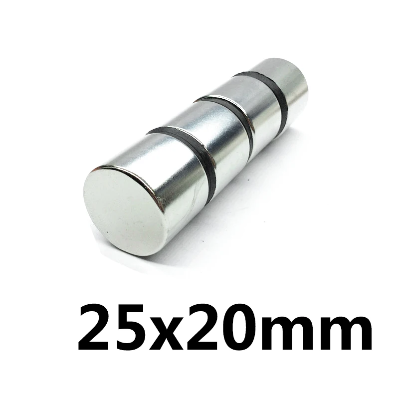 

1PC 25*20 Strong Round Magnets 25x20 25mm*20mm Rare Earth Neodymium Permanent Magnet N35Powerful Magnet 25mm x 20mm