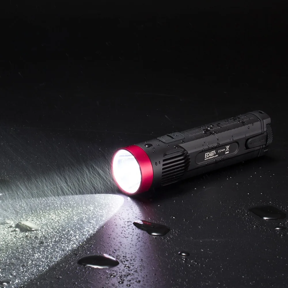 Портативный фонарик NITECORE EC4GT/Red 1000 лм для охоты и рыбалки с аккумулятором 2 шт.|light