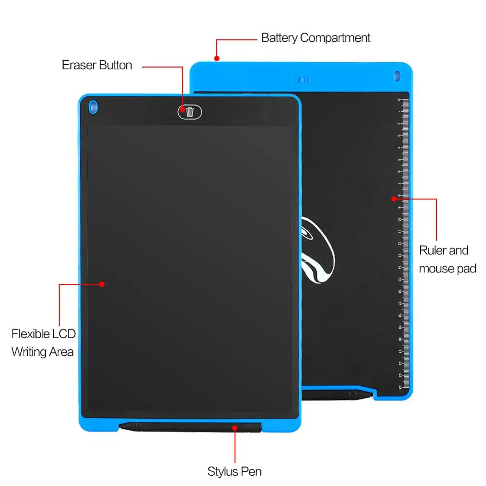 Детская графическая доска для рисования, цифровой планшет для рисования, ЖК-дисплей, электроника, детский подарок, коврик для обучения, домашняя доска для сообщений с батареей