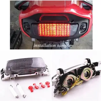 

For Suzuki GSXR600/750 1993-1995 GSXR1100 1993-1998 LED Brake Turn Signal Tail Light Integrated Smoke