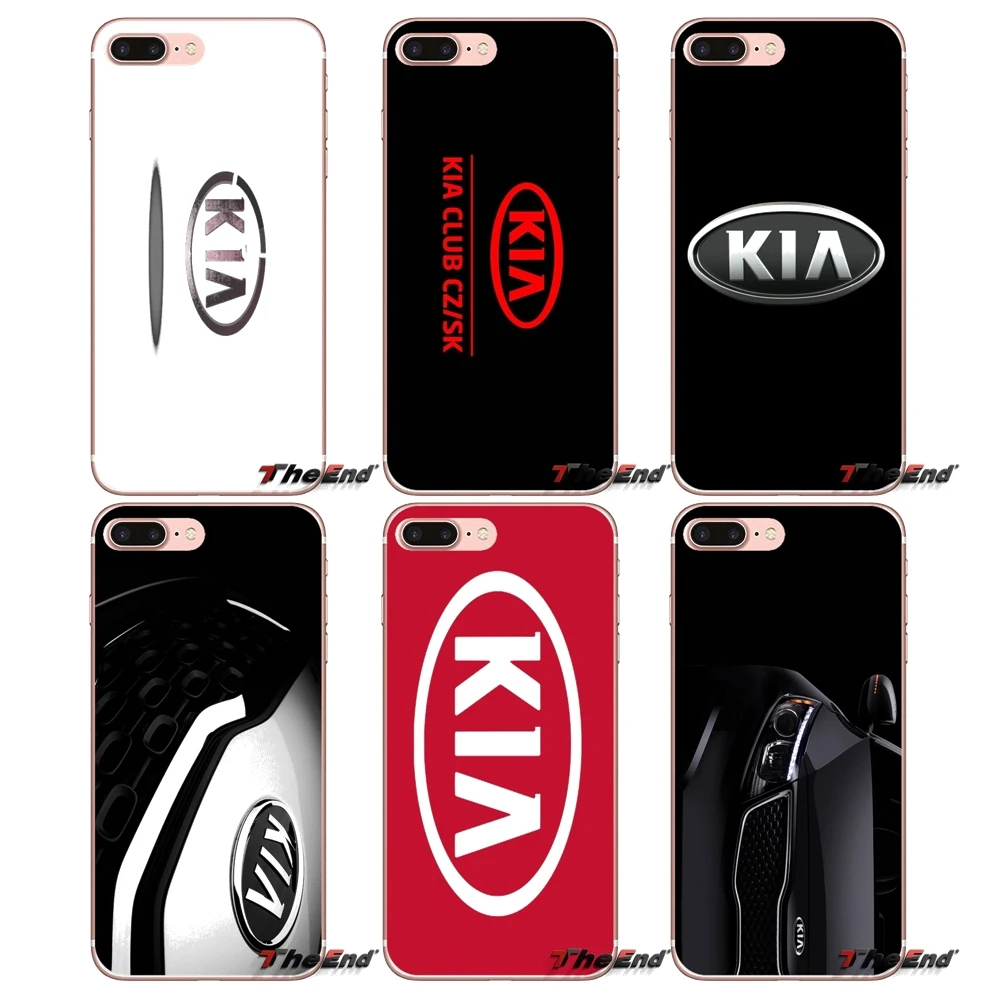 Kia Logo Korean Car Brands Soft Phone Case For iPhone X 4 4S 5 5S 5C SE
