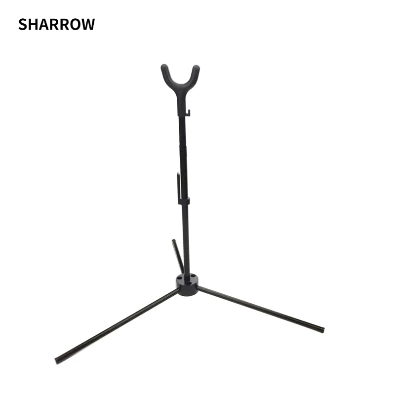 1pc Black Archery Aluminum Alloy Recurve Bow Stand Remove 36cm Rank