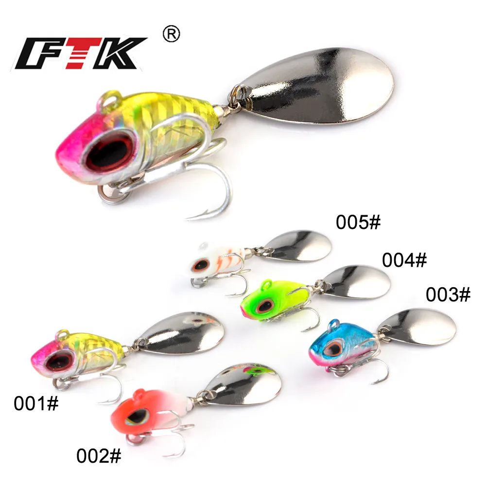 

FTK 10g/15g ice lure hook Crankbait Fishing Lure Artificial Hard Bass Fishing Wobblers Topwater Minnow Fish Lures Fishing tackle