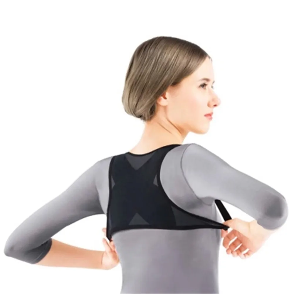 Женский Регулируемый Корректор осанки для взрослых, дышащий пояс для поддержки спины и позвоночника, пояс для коррекции осанки на плече