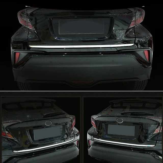 Car Styling 1PCS Stainless Steel Rear Trunk Tail Gate Molding Strip Cover Decoration Trim For Toyota C-HR CHR 2016 2017 2018