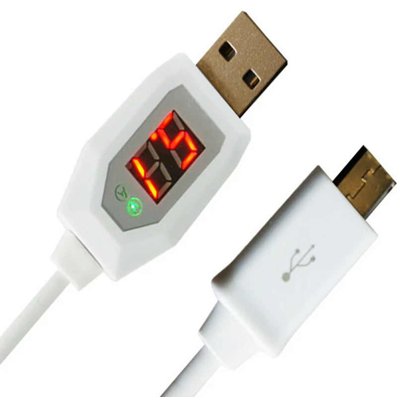 BTOD Micro USB Cable LED indicador Digital de corriente voltaje Protector para Samsung Lenovo Huawei ZTE Xiaomi LG cargador Doctor Wire
