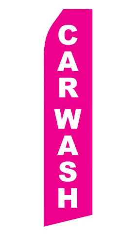 

PINK CAR WASH FLAG