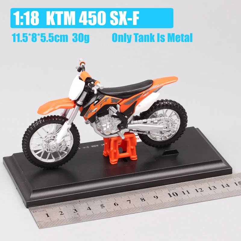1:18 Масштаб Maisto мотоцикл 450 EXC Rally SXF SX520 525 640 Duke Мотокросс Кроссовый гоночный
