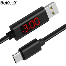 Высокое качество Bakeey 3A 480 Мбит/с Тип C цифровой Напряжение Ток светодиодный дисплей ПВХ кабель для передачи данных 1 м для samsung S8 для Xiaomi 6