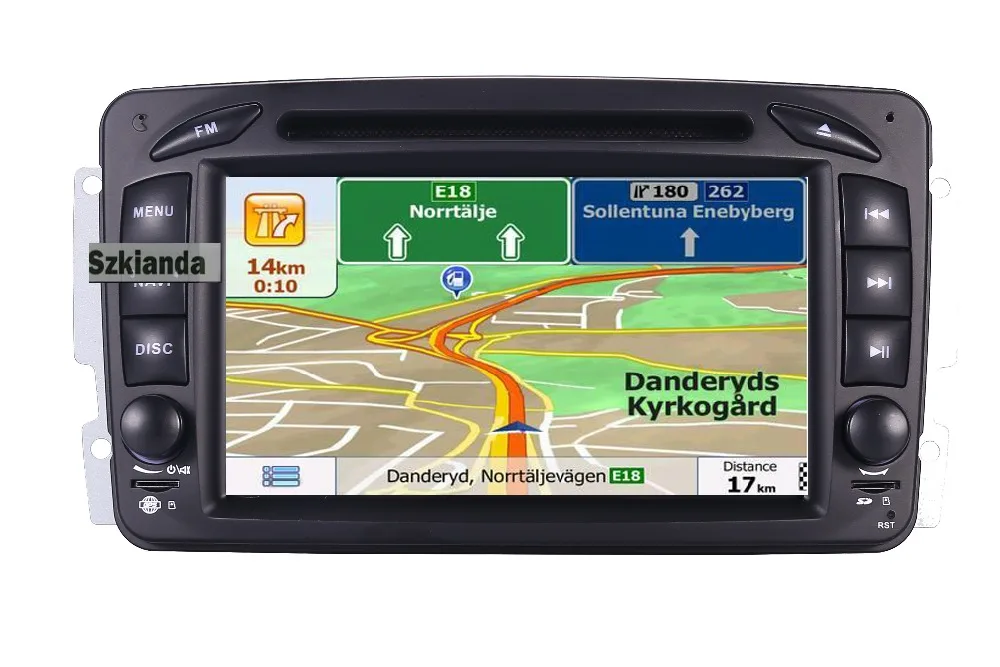 В наличии 7 "Android 10 автомобильный DVD плеер для Mercedes Benz CLK W209 W203 W463 W208 Wifi 3G GPS Bluetooth