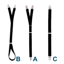 Модная мужская Рубашка Остается пояс с подвязкой держатель эластичный пояс для Y Форма Регулируемая форма замыкающая Скоба подтяжки пожтяжки для рубашек FDC99