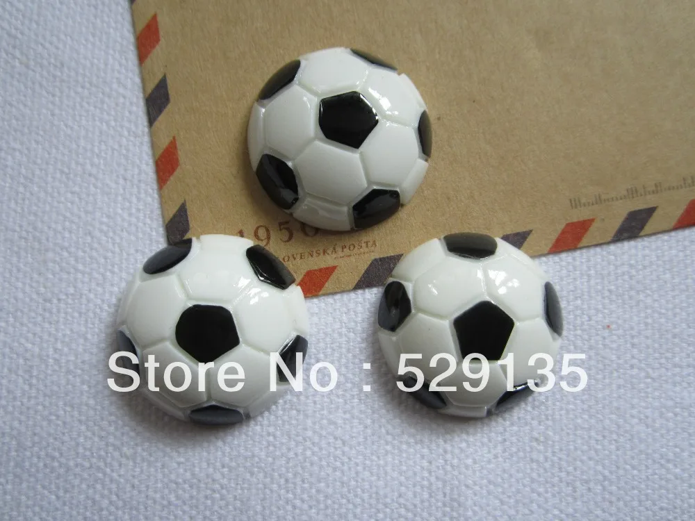

Free Shipping! Resin Football, Resin Flat back Cabochon for Scrapbooking, Embellishment Hair Bow Center DIY (25mm)