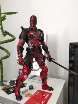 

[Funny] 26cm Wolverine X Men X-MEN Play Arts Kai Deadpool Wade Winston Wilson Play Art KAI PVC Action Figure