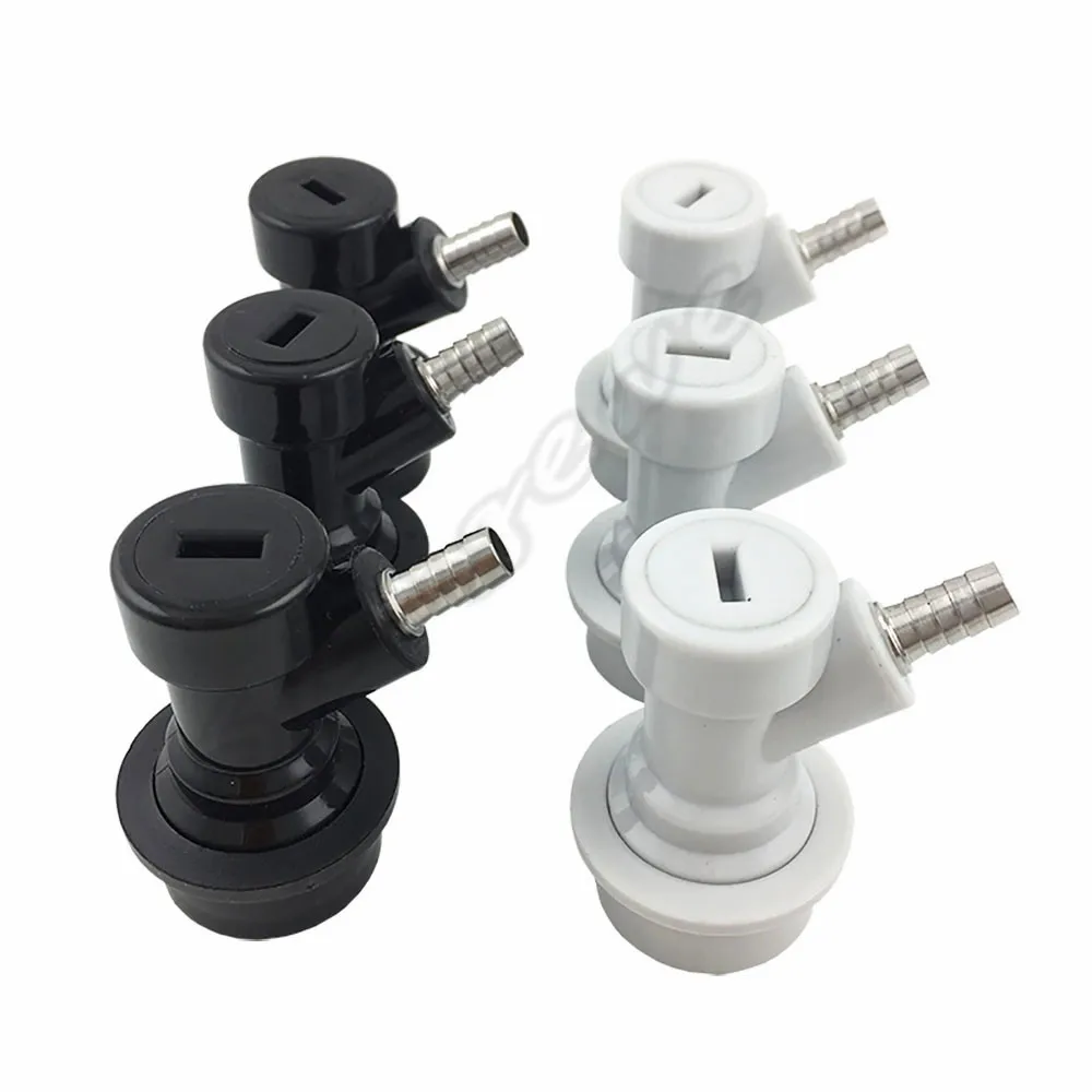 Homebrew Beer Keg Connector Ball Lock Disconnect  Liquid & Gas  14 Barb for Cornelius Corny Keg  (2)