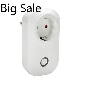 

Big Sale Smart Home Switch Power Sockets Work Sonoff S20 WiFi Smart Socket EU Wireless Plug with Alexa Google Assistant HWC