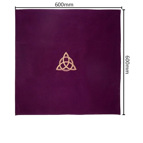 60x60cm Altar Pentacle Sun Tarot Cards Party Table Cloth Tablecloth Divination Wicca Velvet Tapestry Vintage board game playmat