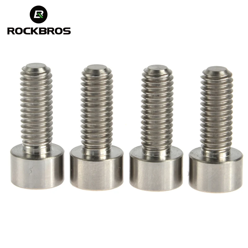 ROCKBROS велосипедные болты 6AL/4 В Gr5 Титан сплав Болты Ti Винт Аллен руководитель M6 x 16