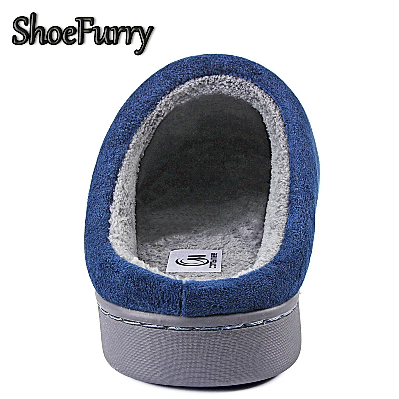 Меховые домашние тапочки ShoeFurry хлопковая обувь мужские зимние 2019 с мультяшным